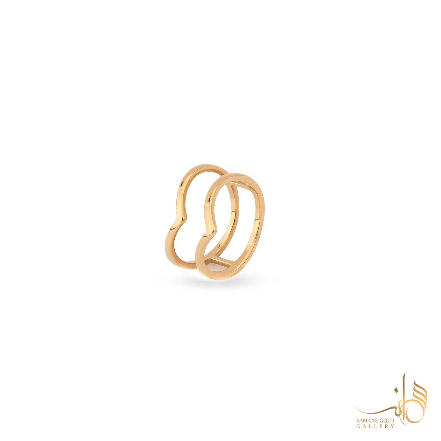 انگشتر طلا v دوتایی