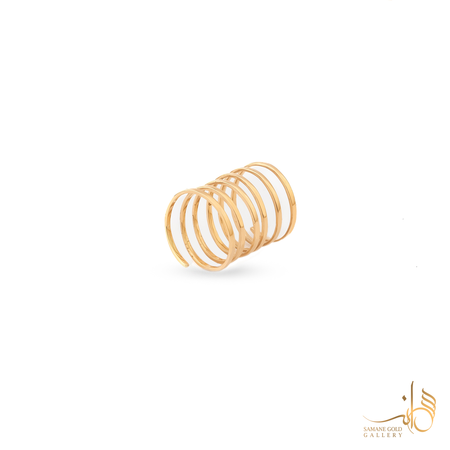 انگشتر طلا فنری پهن