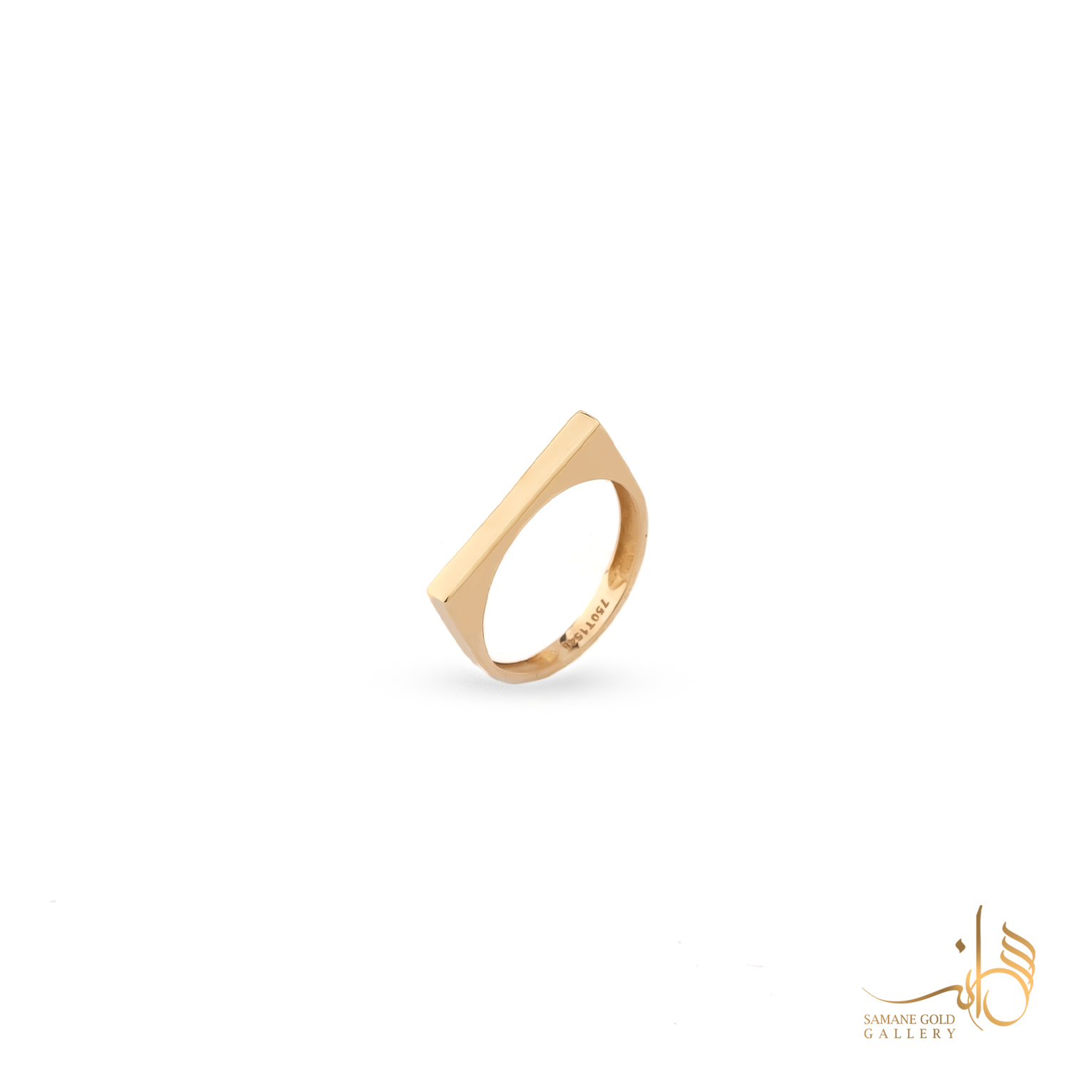 انگشتر طلا خط پهن