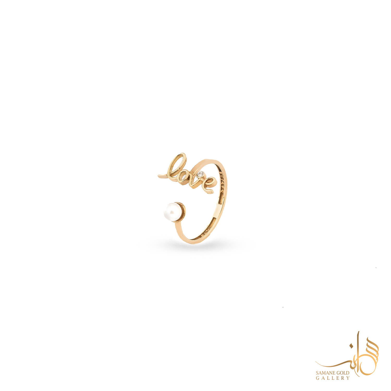 انگشتر طلا لاو و مروارید