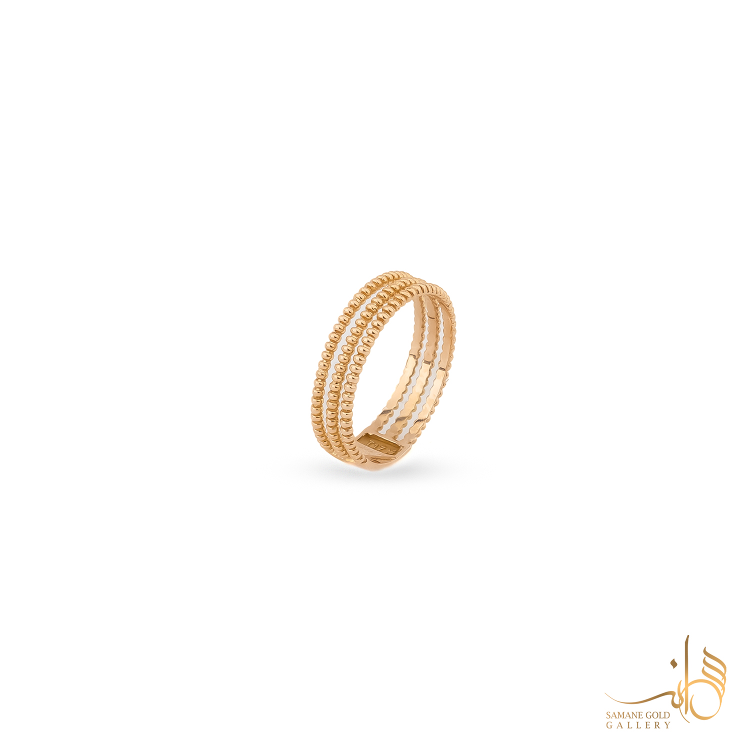 رینگ طلا سه‌تایی گوارسه