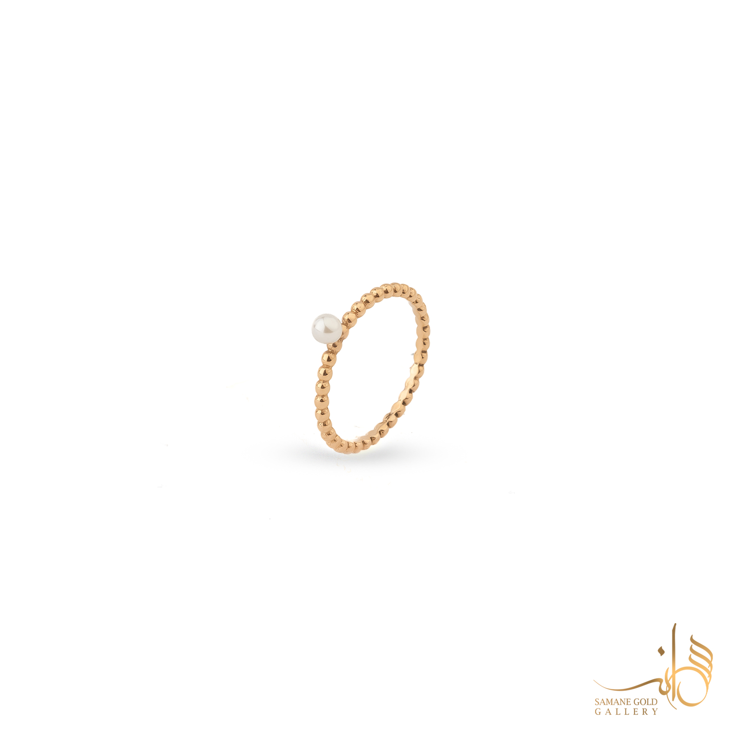 انگشتر طلا گوارسه مرواریددار