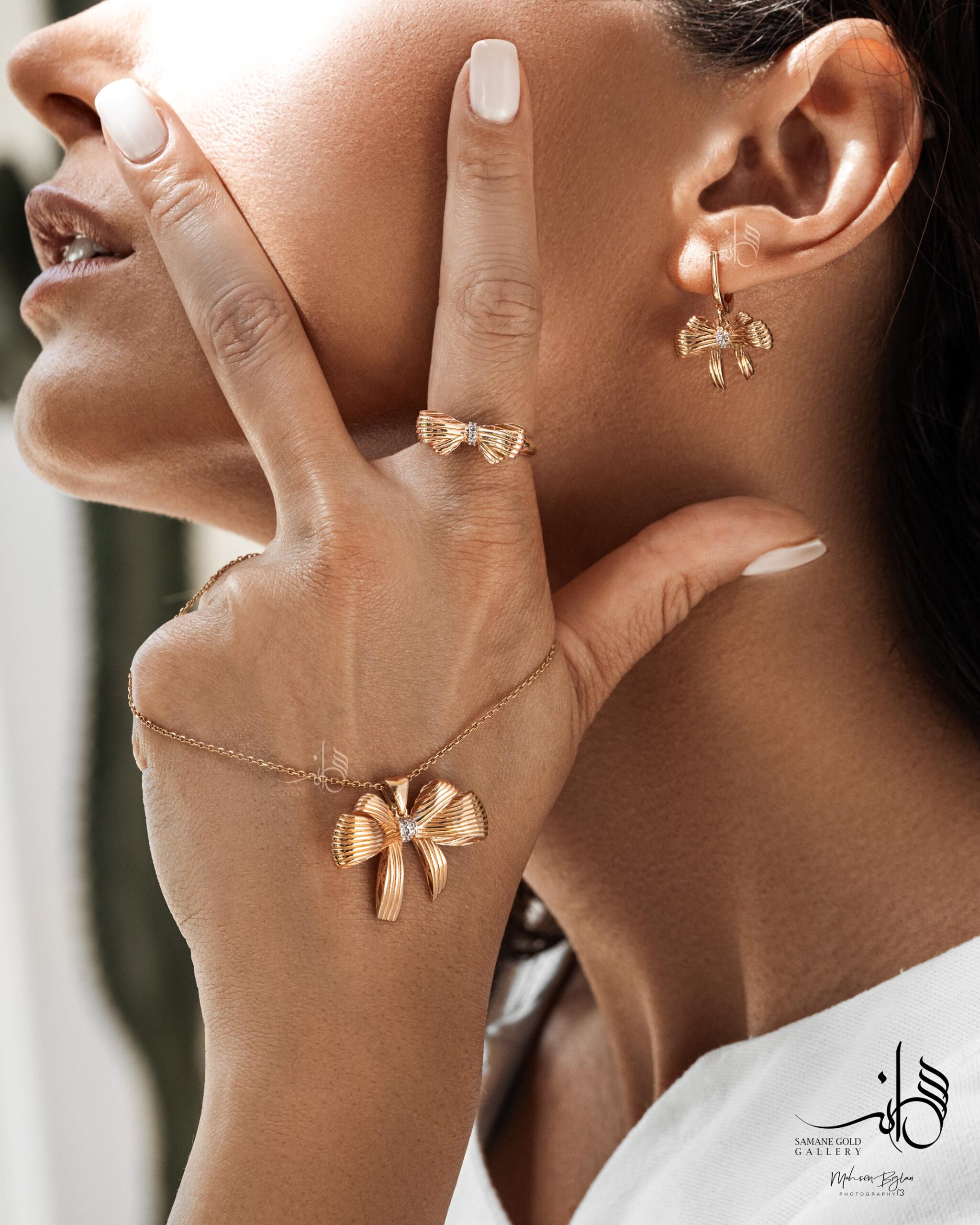 گوشواره روکو پاپیون شیاردار - Image 2