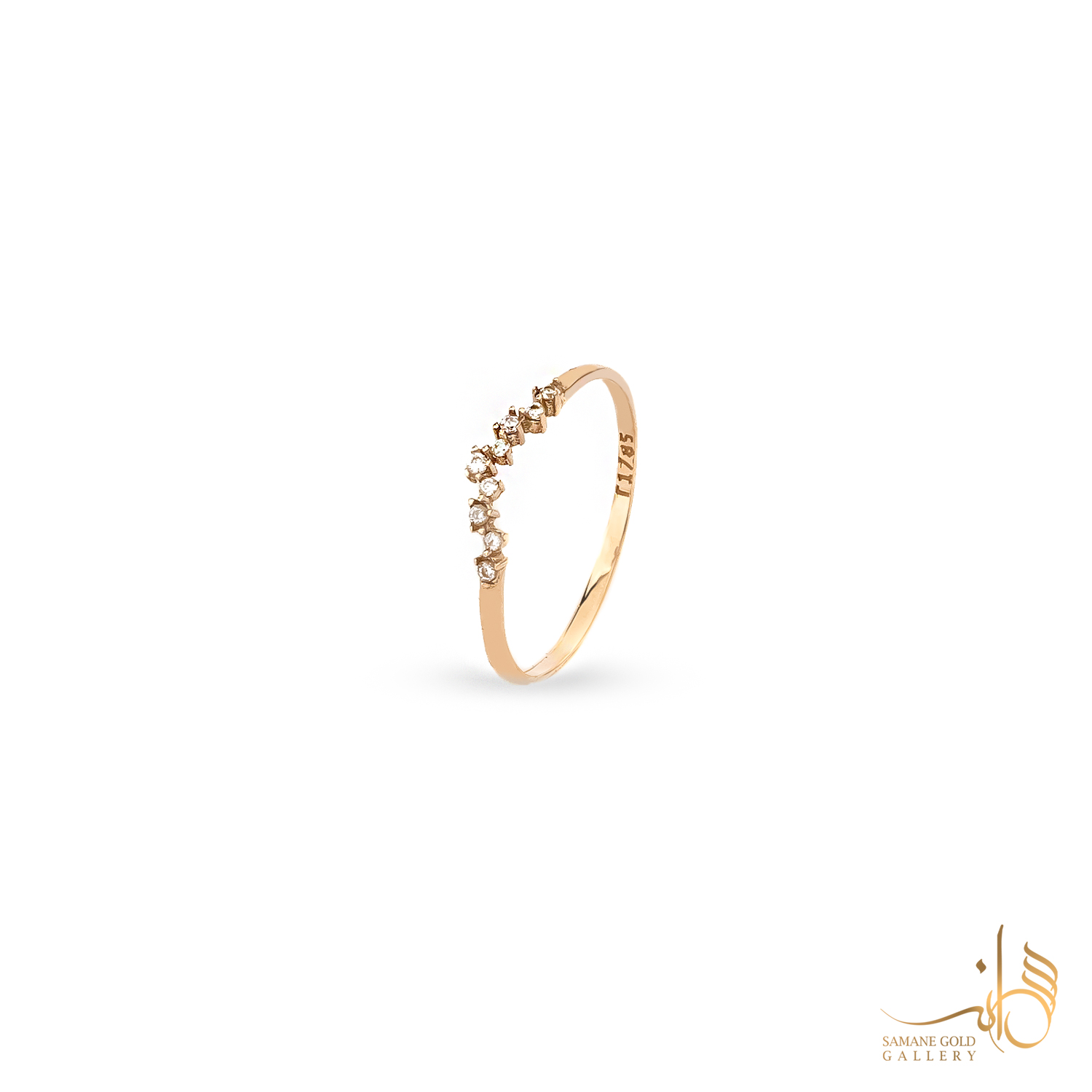 انگشتر طلا نگین نامنظم