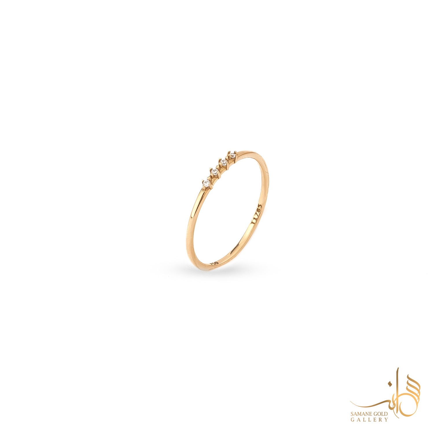 رینگ طلا چهار نگینه شیک