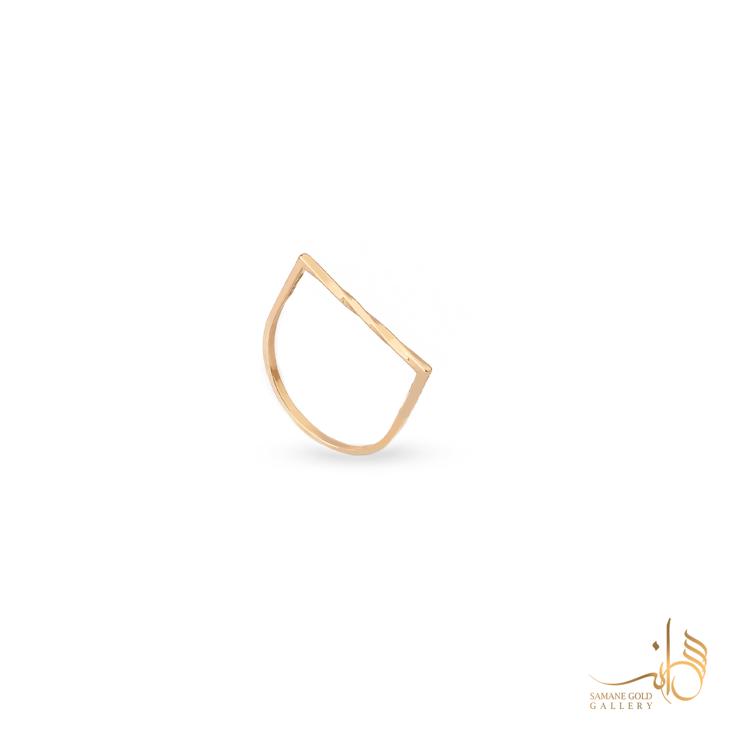 رینگ طلا لاین موج