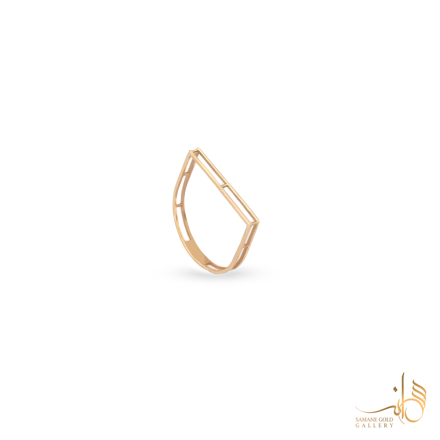 انگشتر طلا لاین دوردیفه ظریف