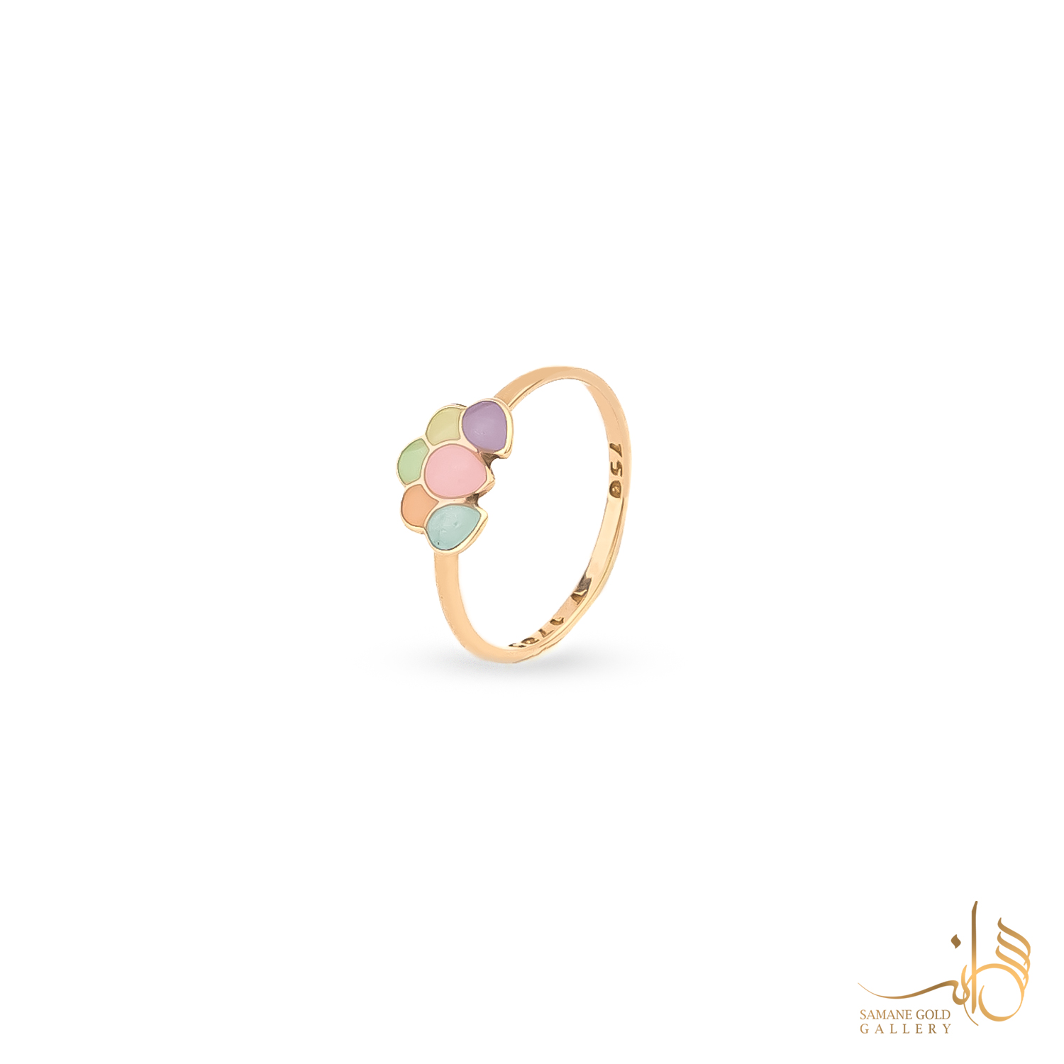 انگشتر طلا بادکنک رنگی