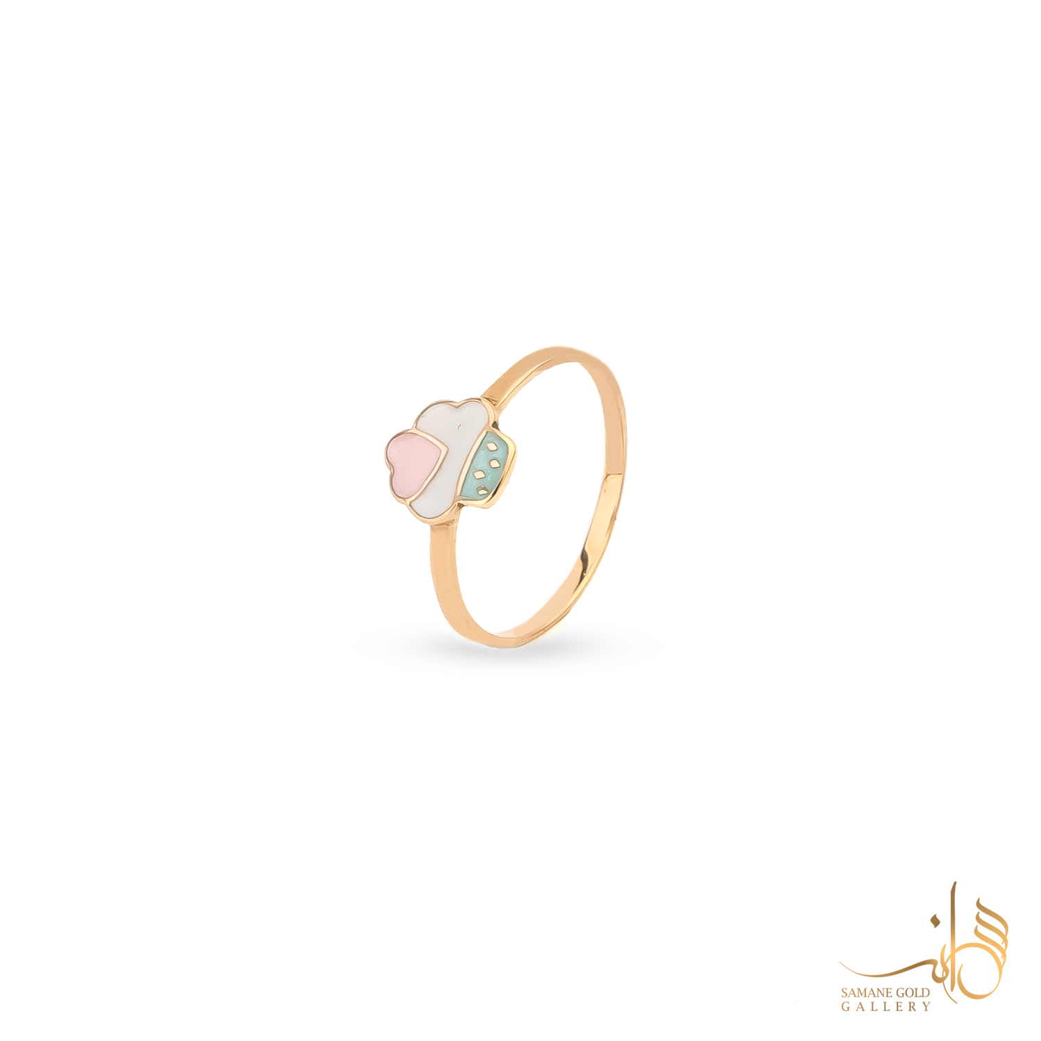 انگشتر طلا کاپ کیک بچگانه