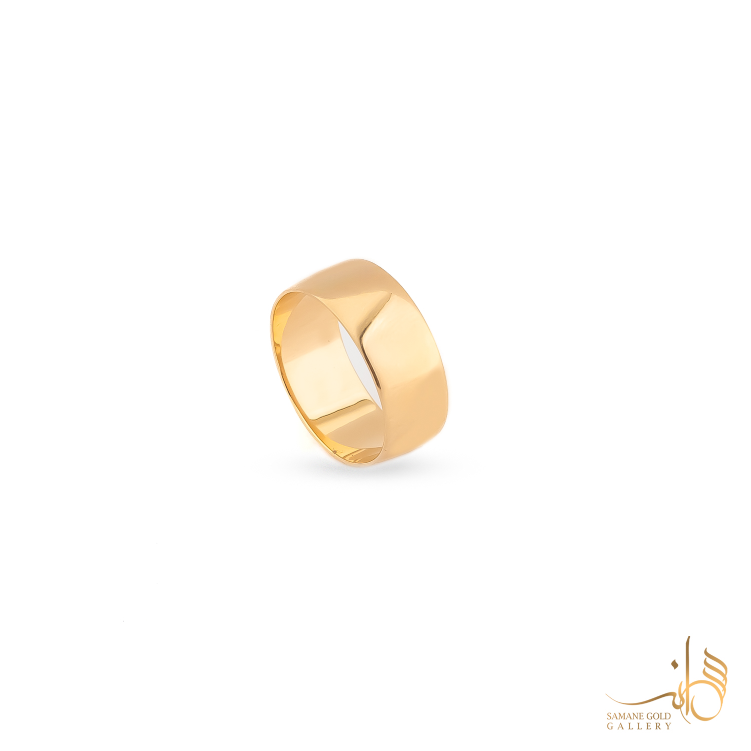 رینگ طلا پهن ساده