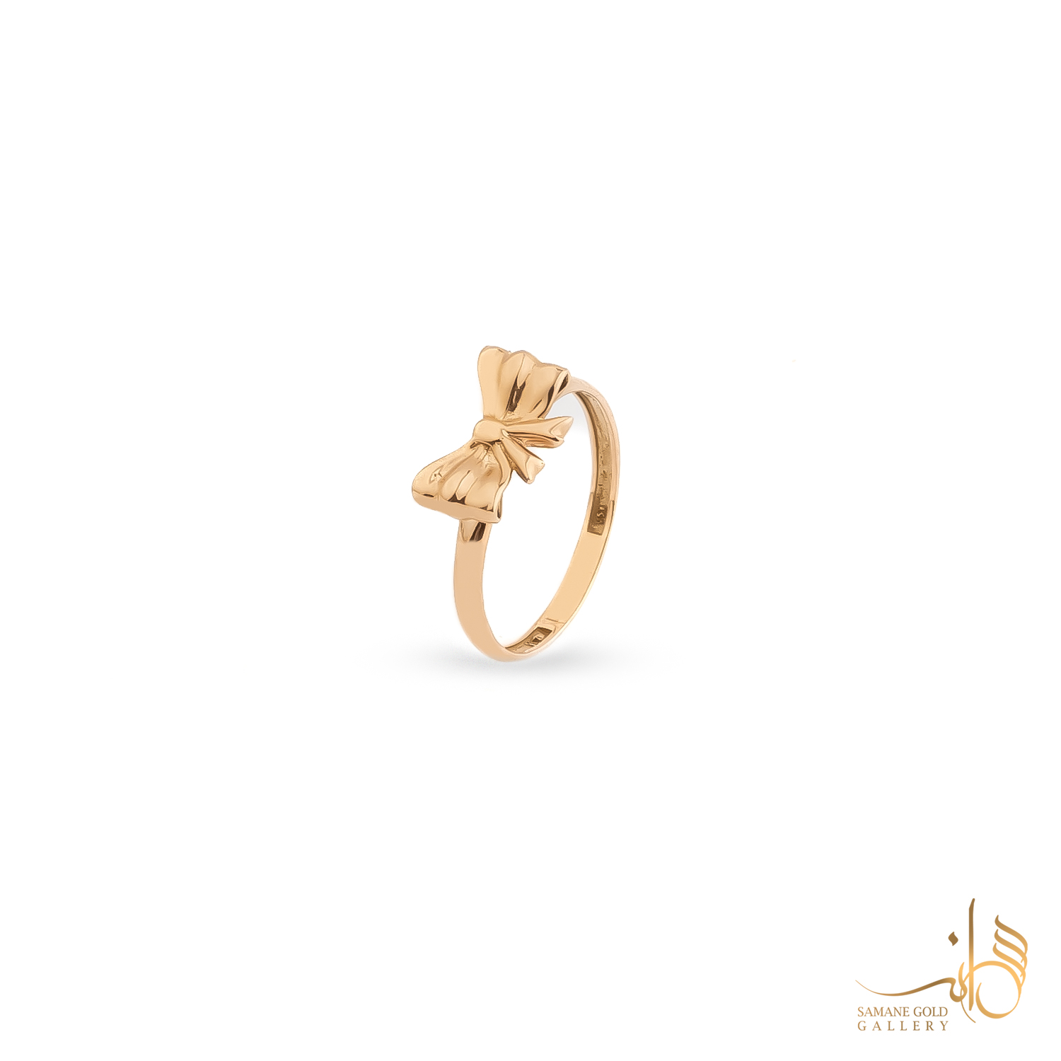 انگشتر طلا پاپیون ظریف ساده
