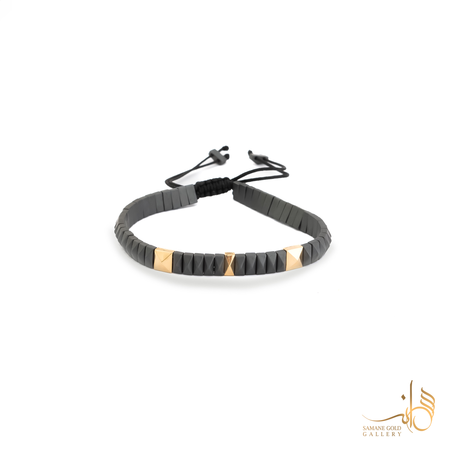 دستبند طلا هرم سه تایی بزرگ