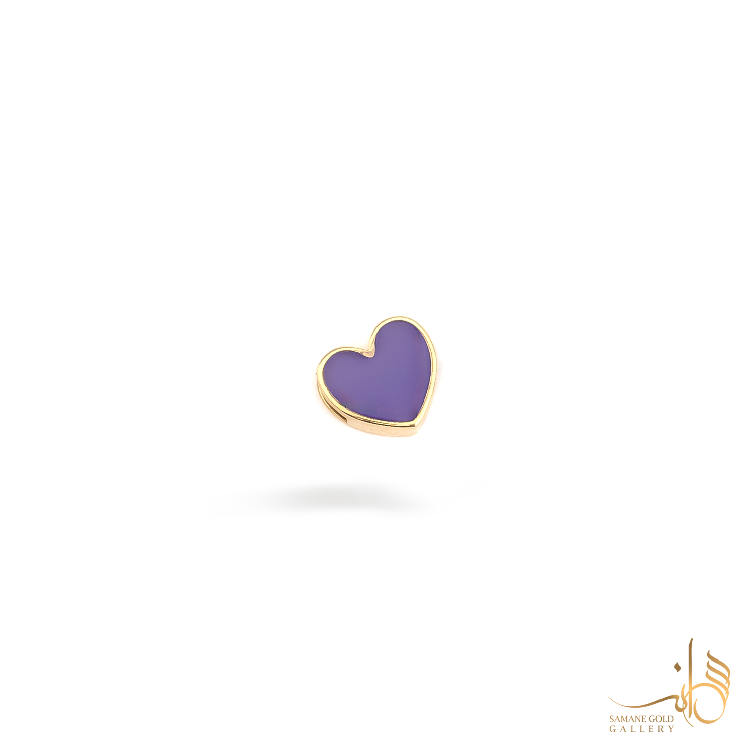 آویز قلب بنفش