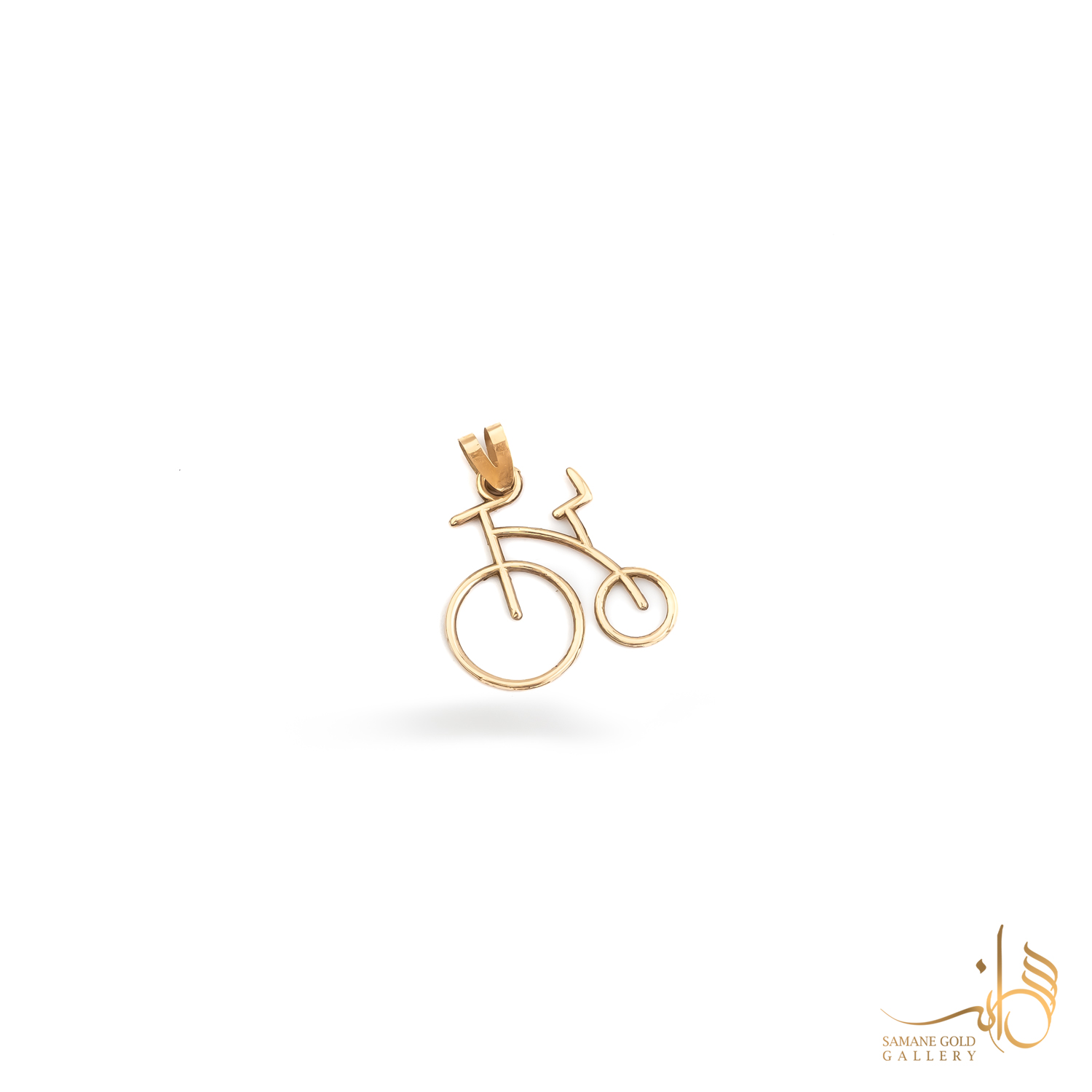 آویز طلا مفتولی دوچرخه