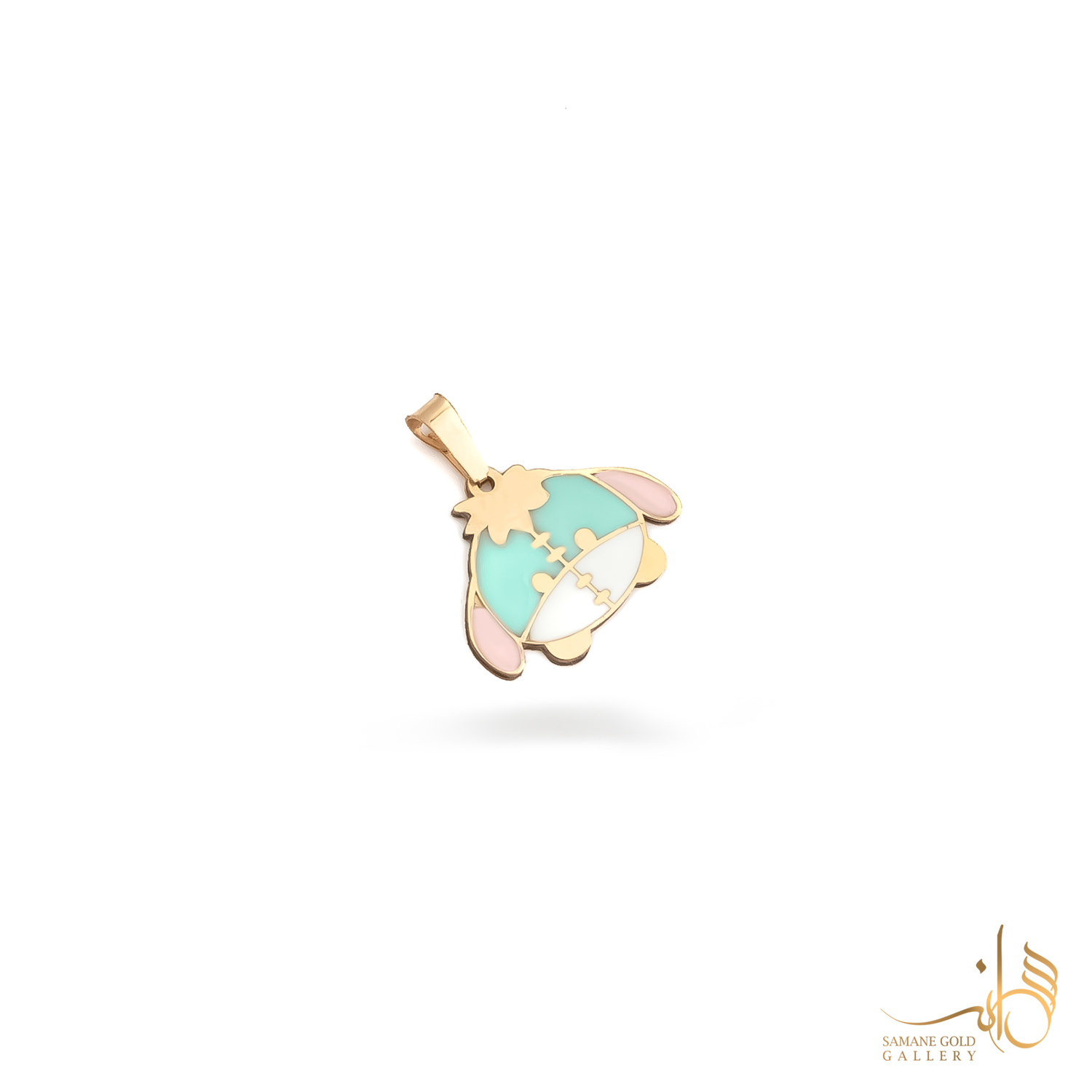 آویز طلا خر عروسکی میناکاری