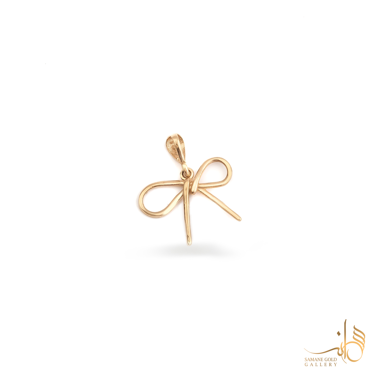 آویز طلا پاپیون مفتولی