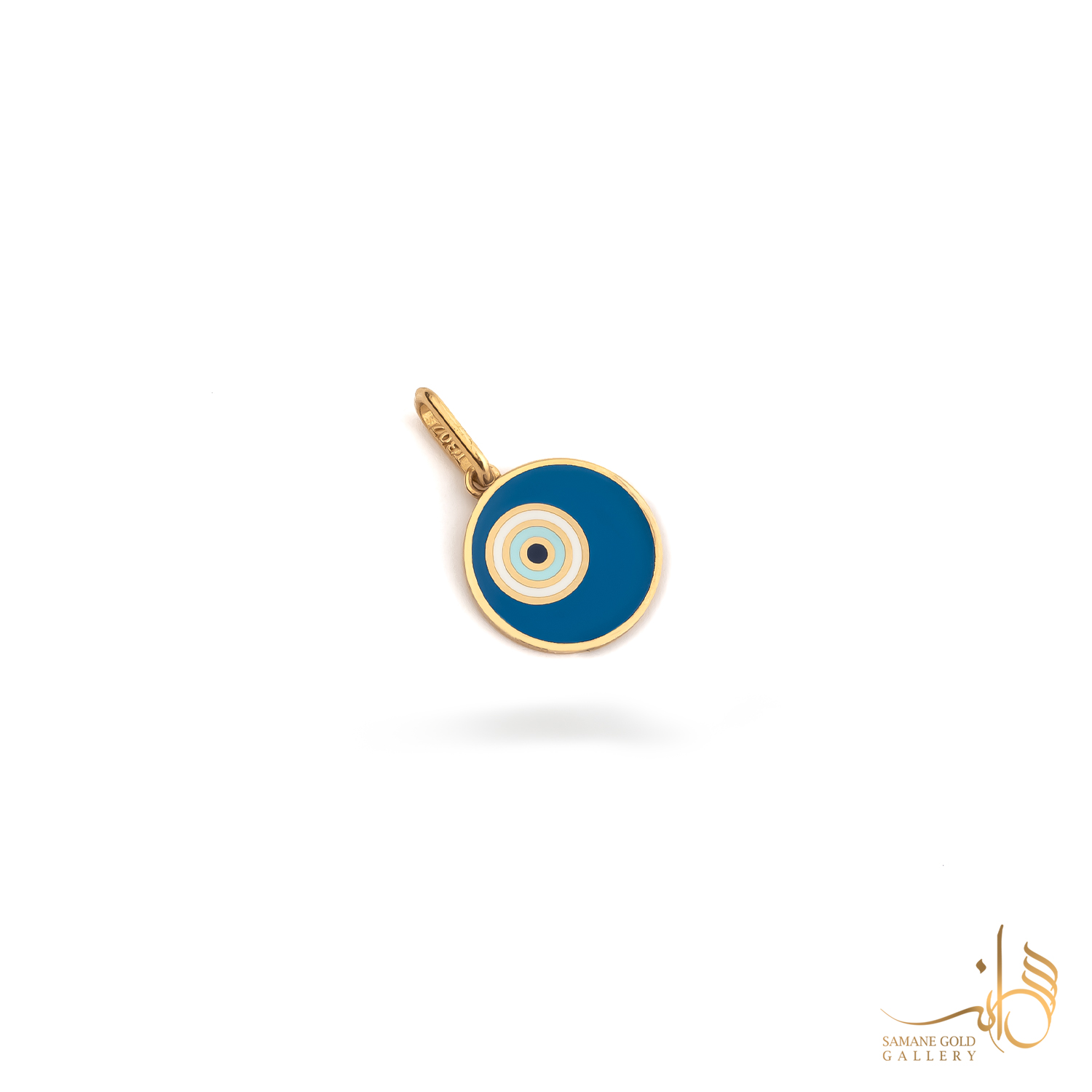 آویز طلا چشم گرد آبی