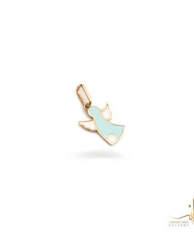 آویز طلا فرشته آبی