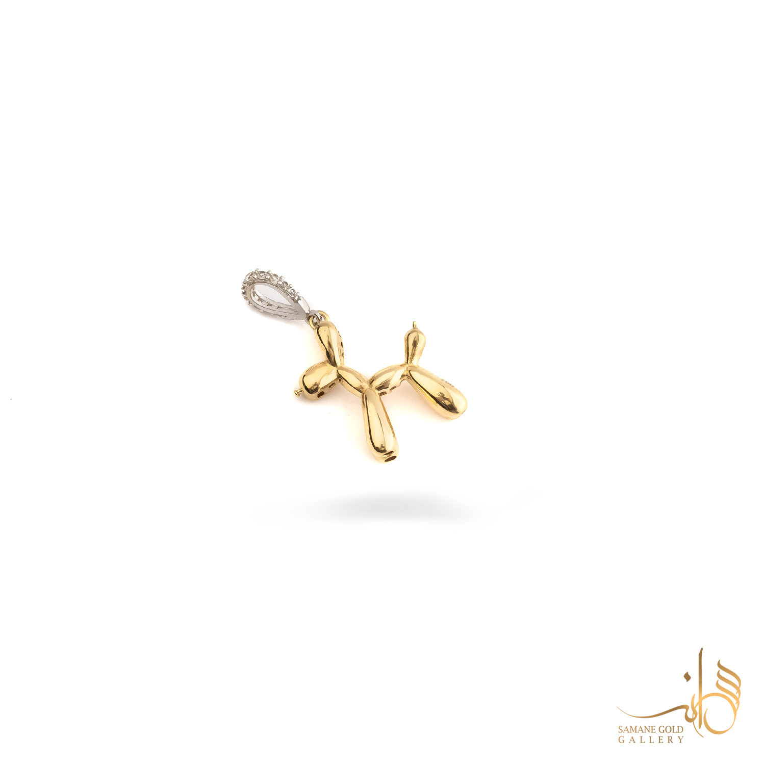 آویز طلا سگ بالونی