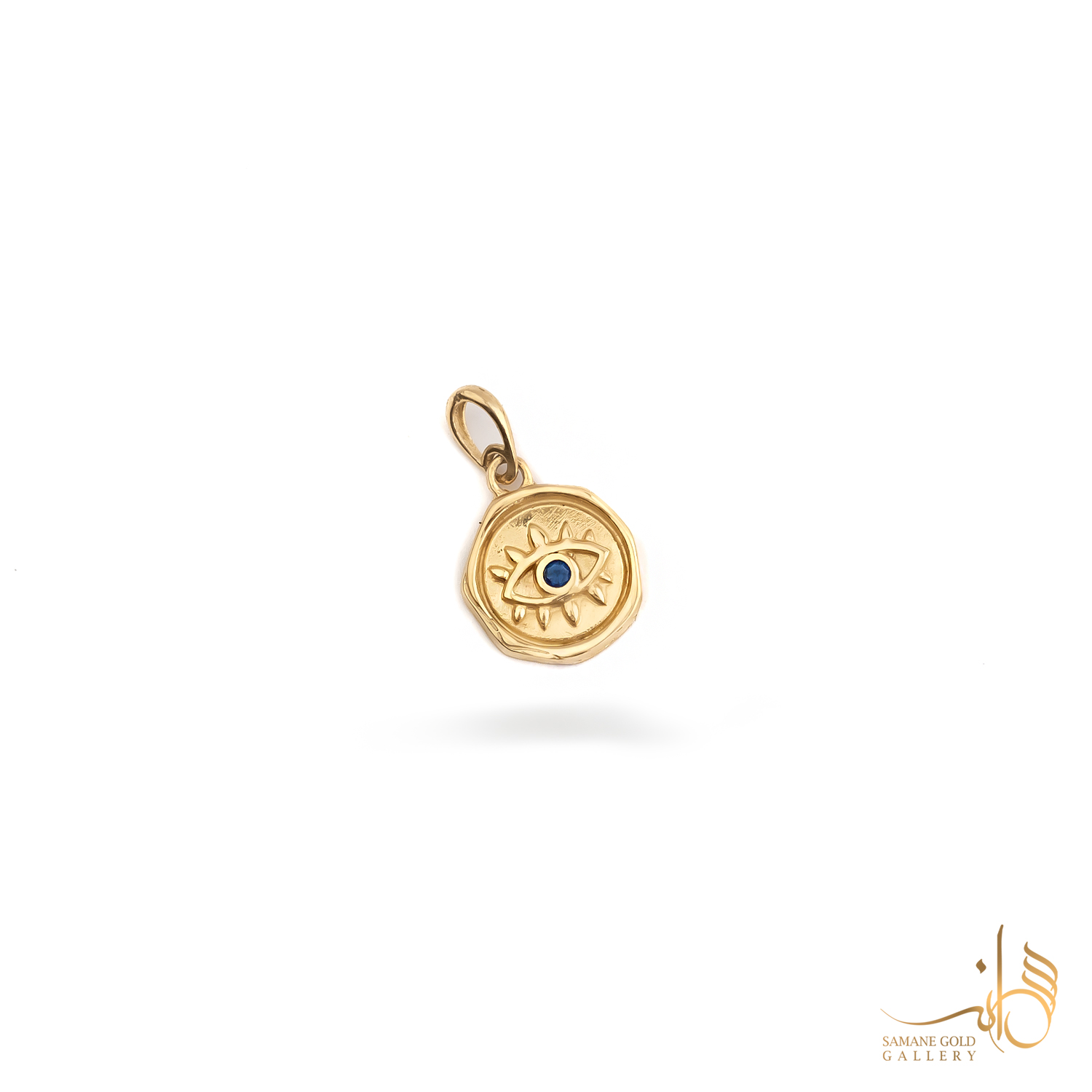 آویز طلا دفرمه چشم نظر