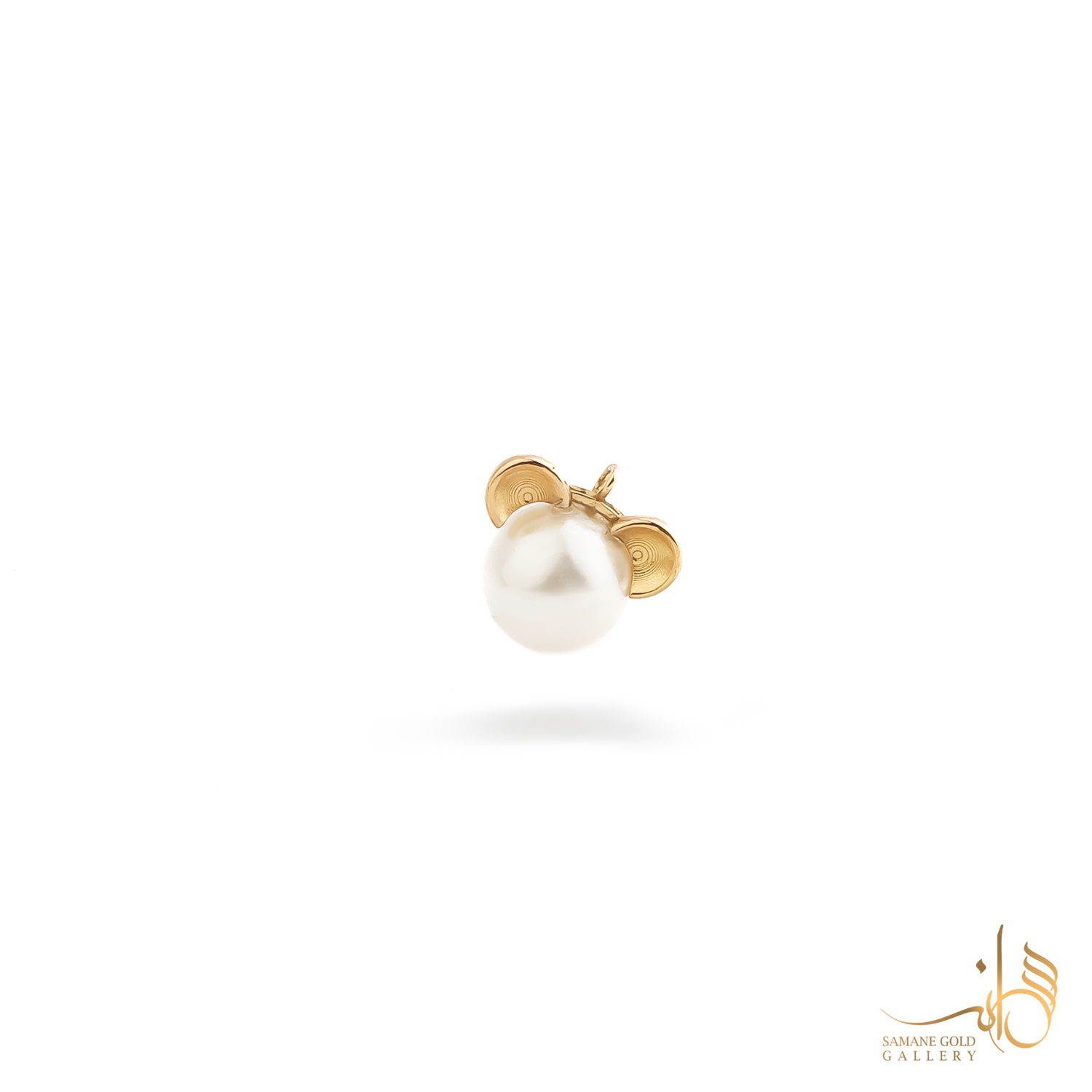 آویز طلا خرس مرواریدی