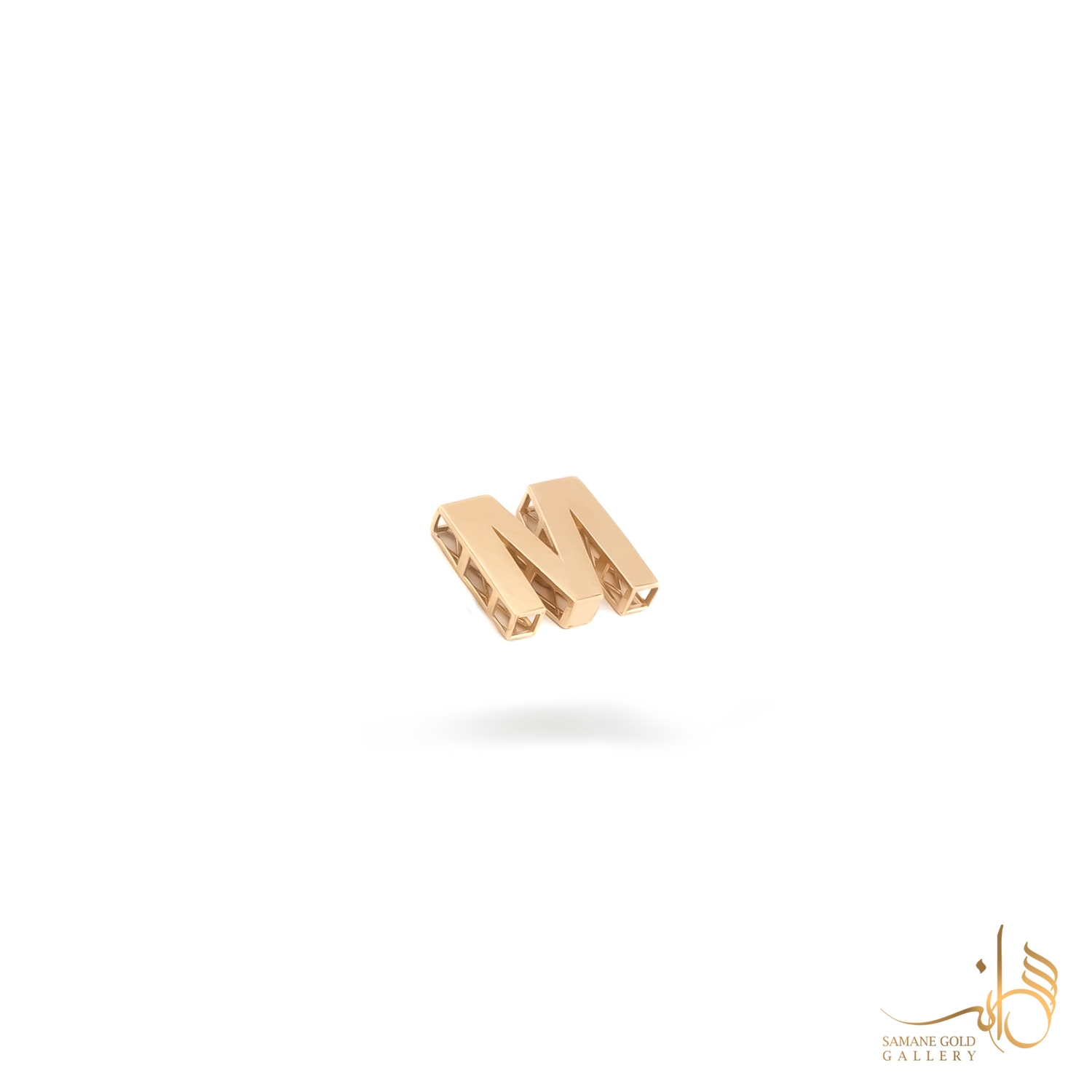 آویز طلا حرف M