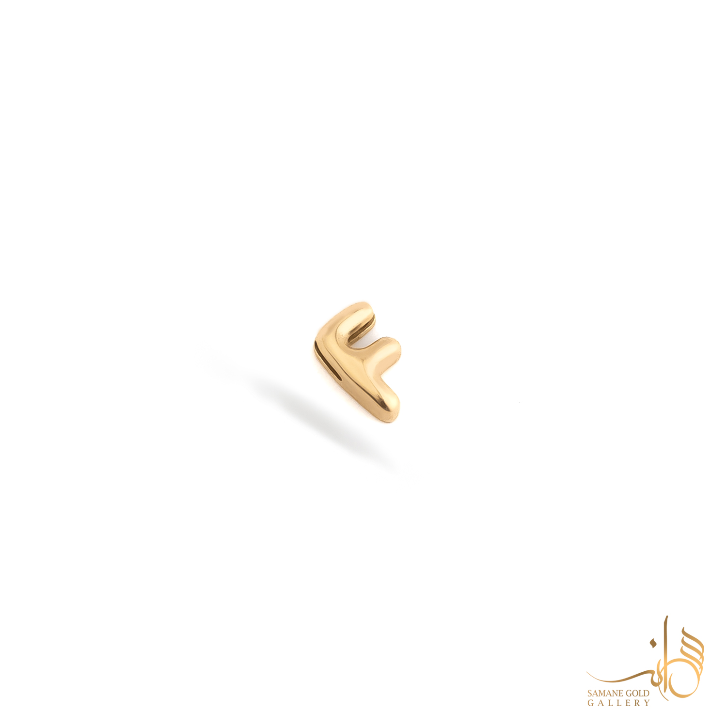 آویز طلا هلیومی حرف F