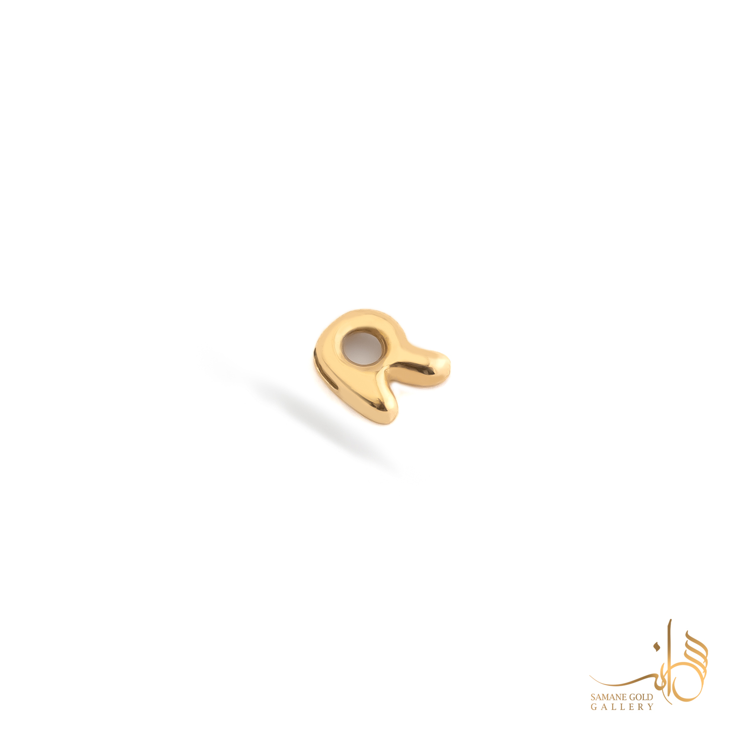 آویز طلا هلیومی حرف R