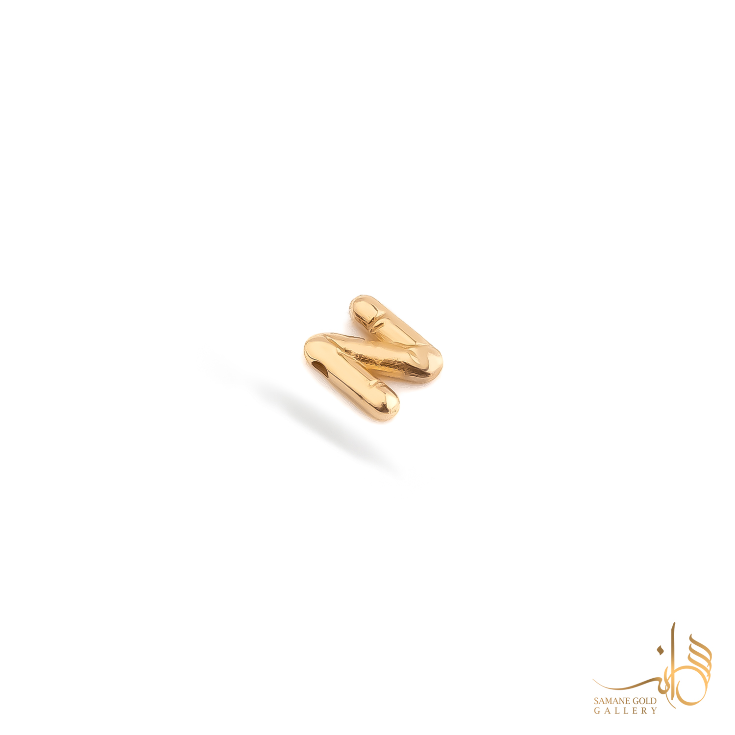 آویز طلا هلیومی حرف N