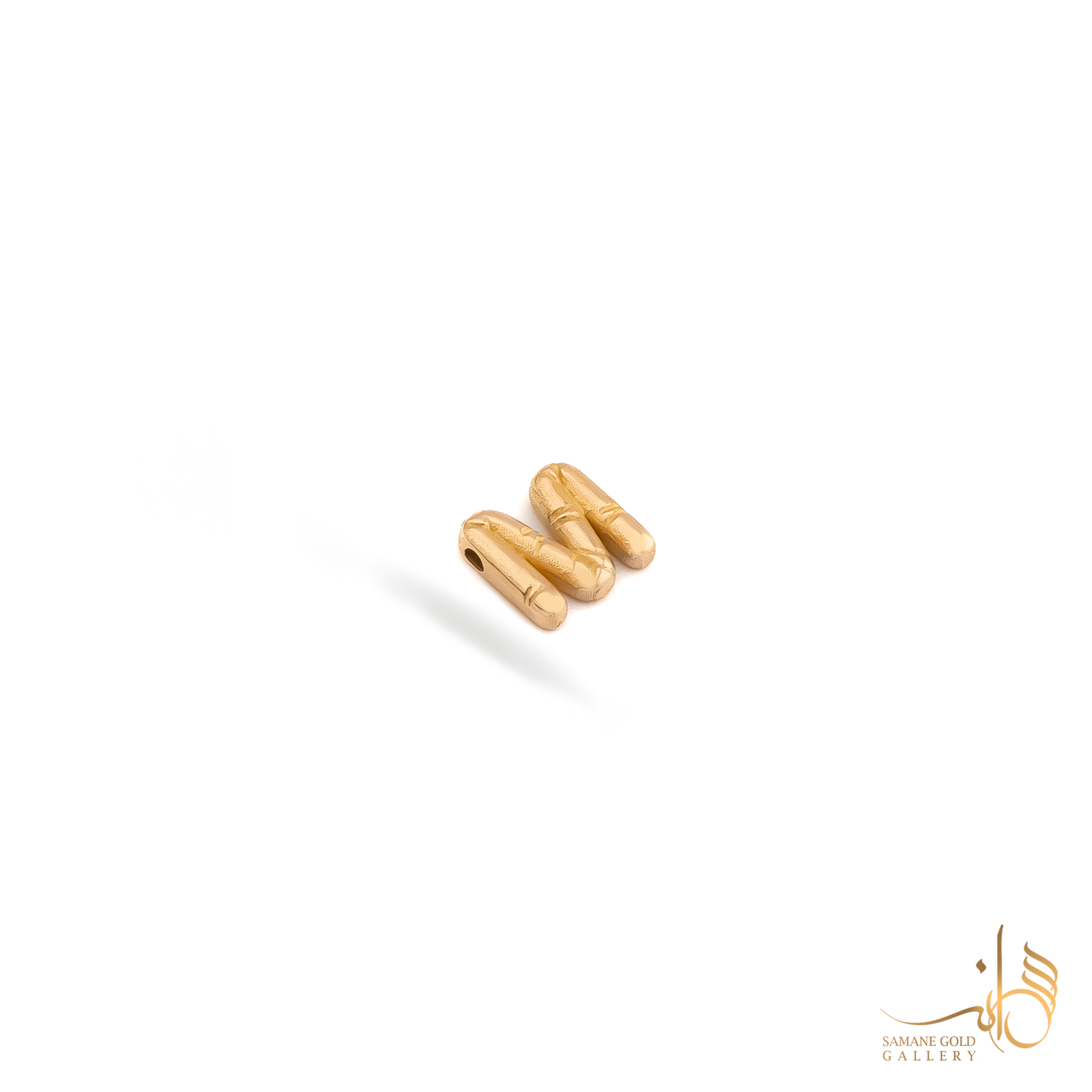 آویز طلا هلیومی حرف M