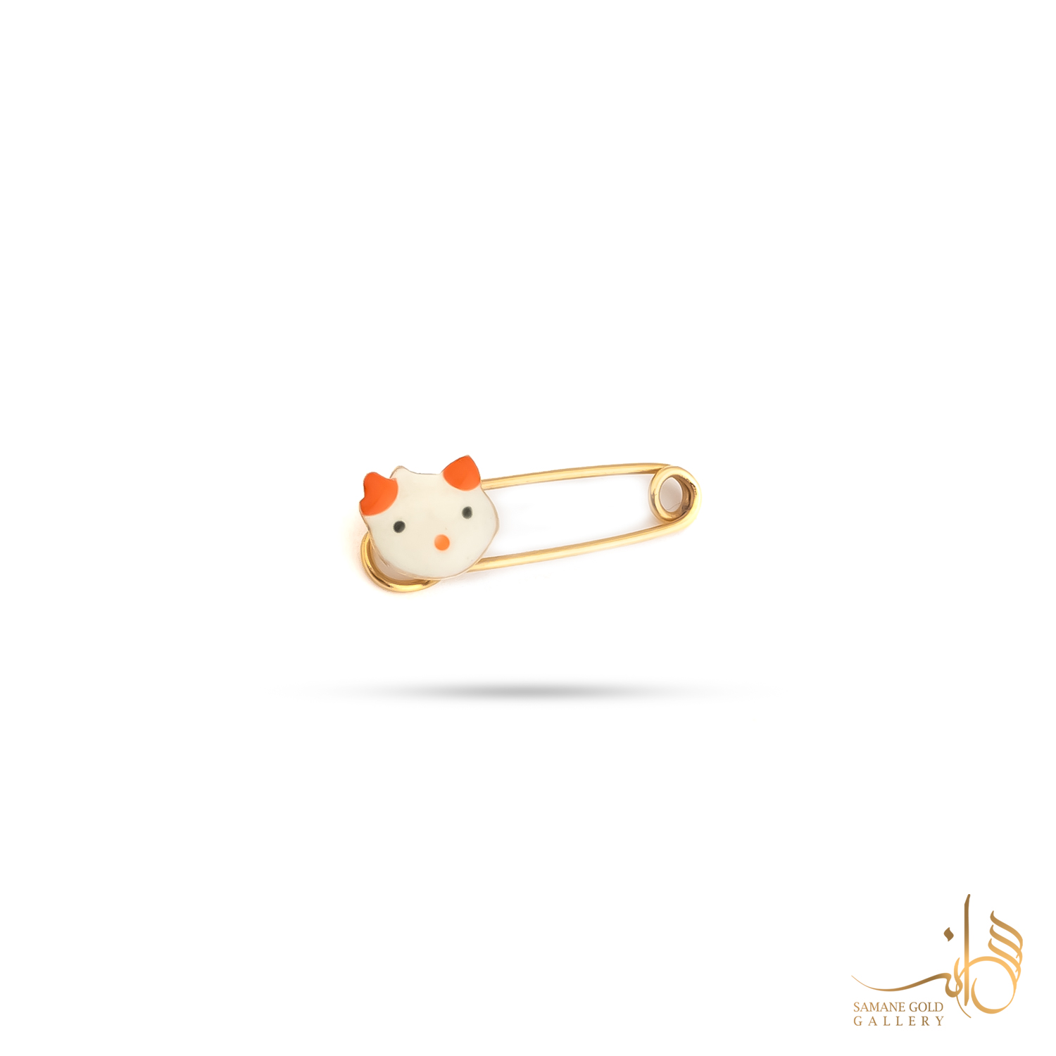 سنجاق سینه طلا کیتی کوچک