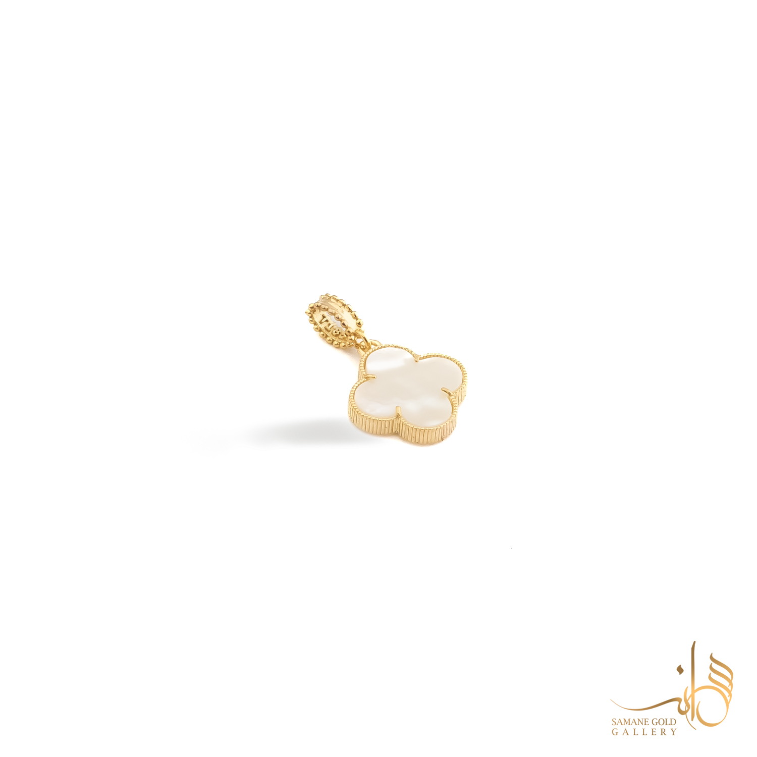 آویز طلا ونکلیف سنگ صدفی