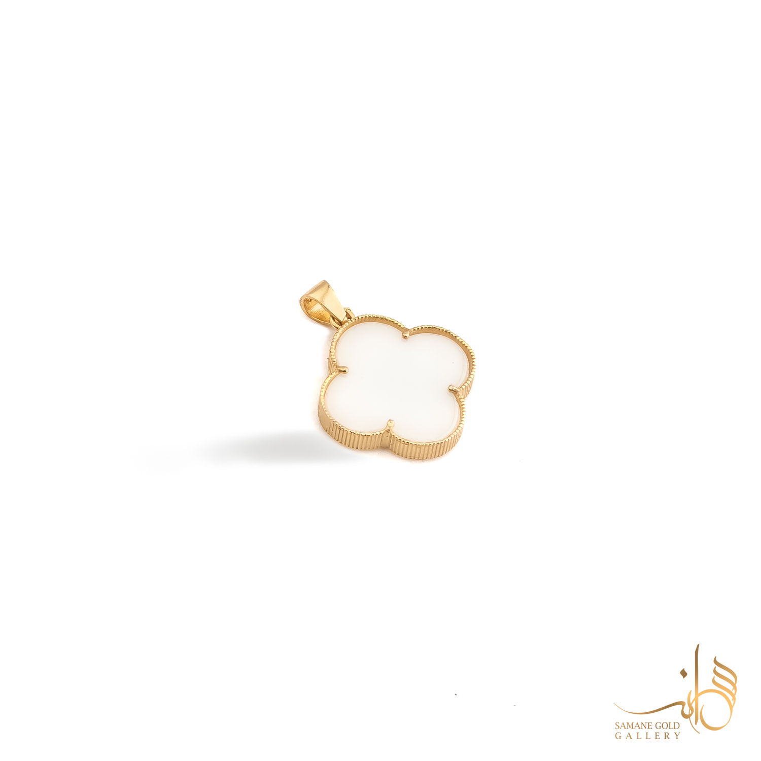 آویز طلا ونکلیف سفید