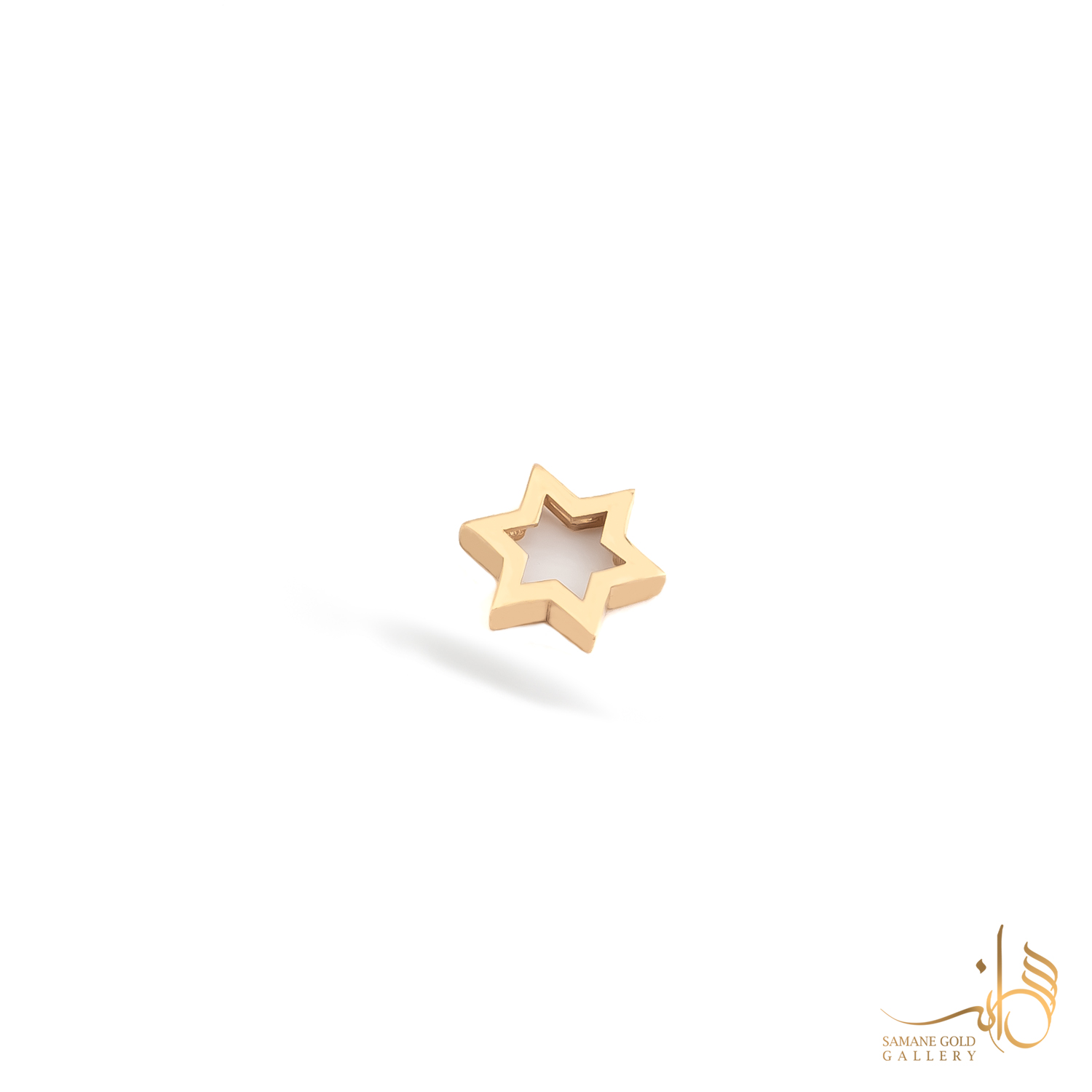 آویز طلا شمسه توخالی