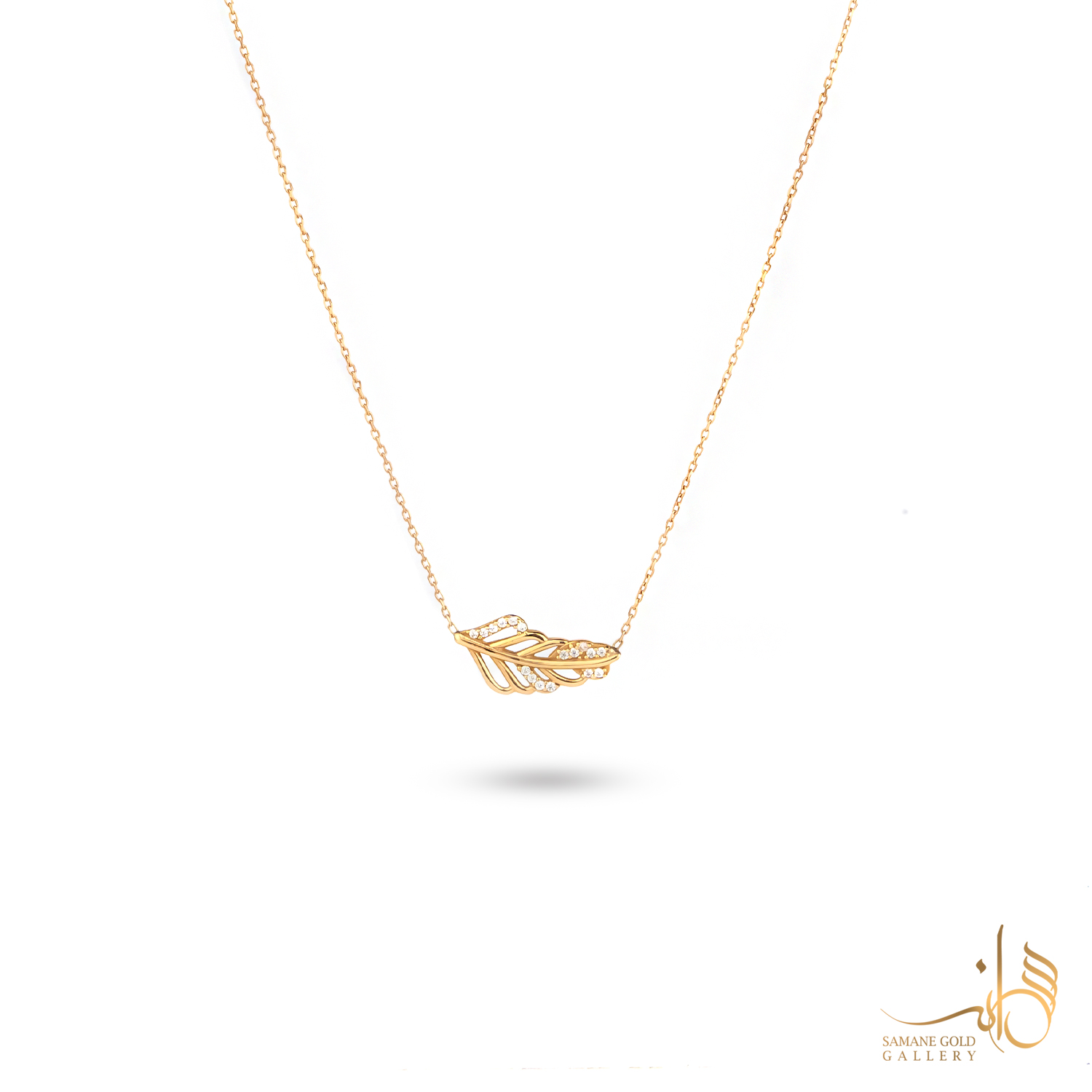 گردنبند طلا پر نگین‌دار