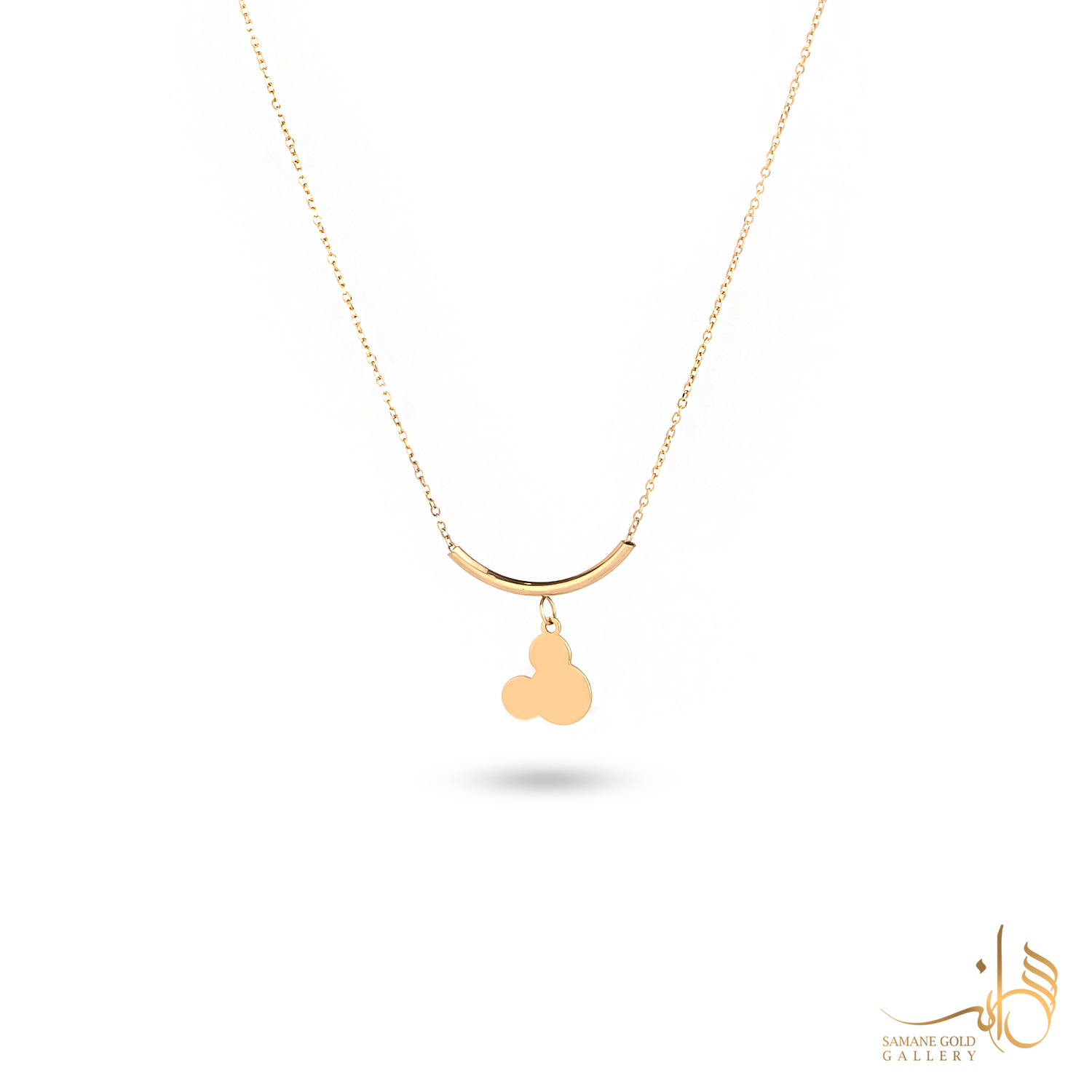 گردنبند طلا طوق و میکی ساده
