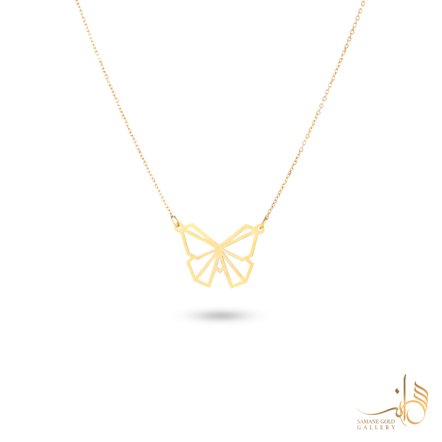 گردنبند طلا پروانه اریگامی خاص