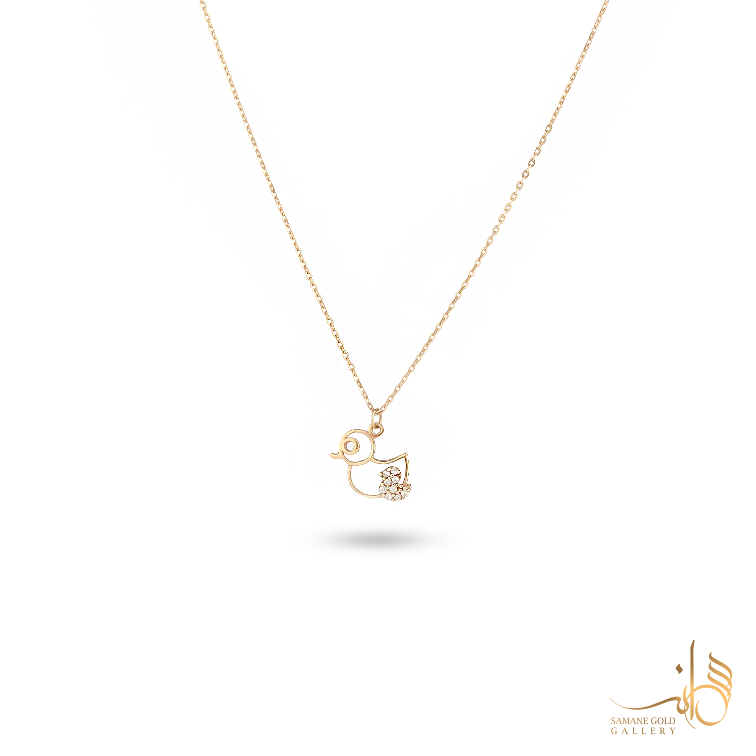 گردنبند طلا اردک بچگانه