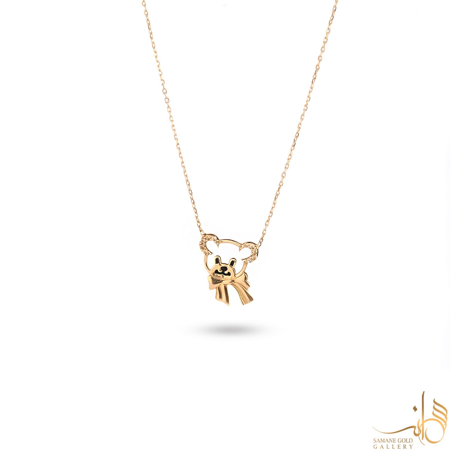 گردنبند طلا خرس بچگانه