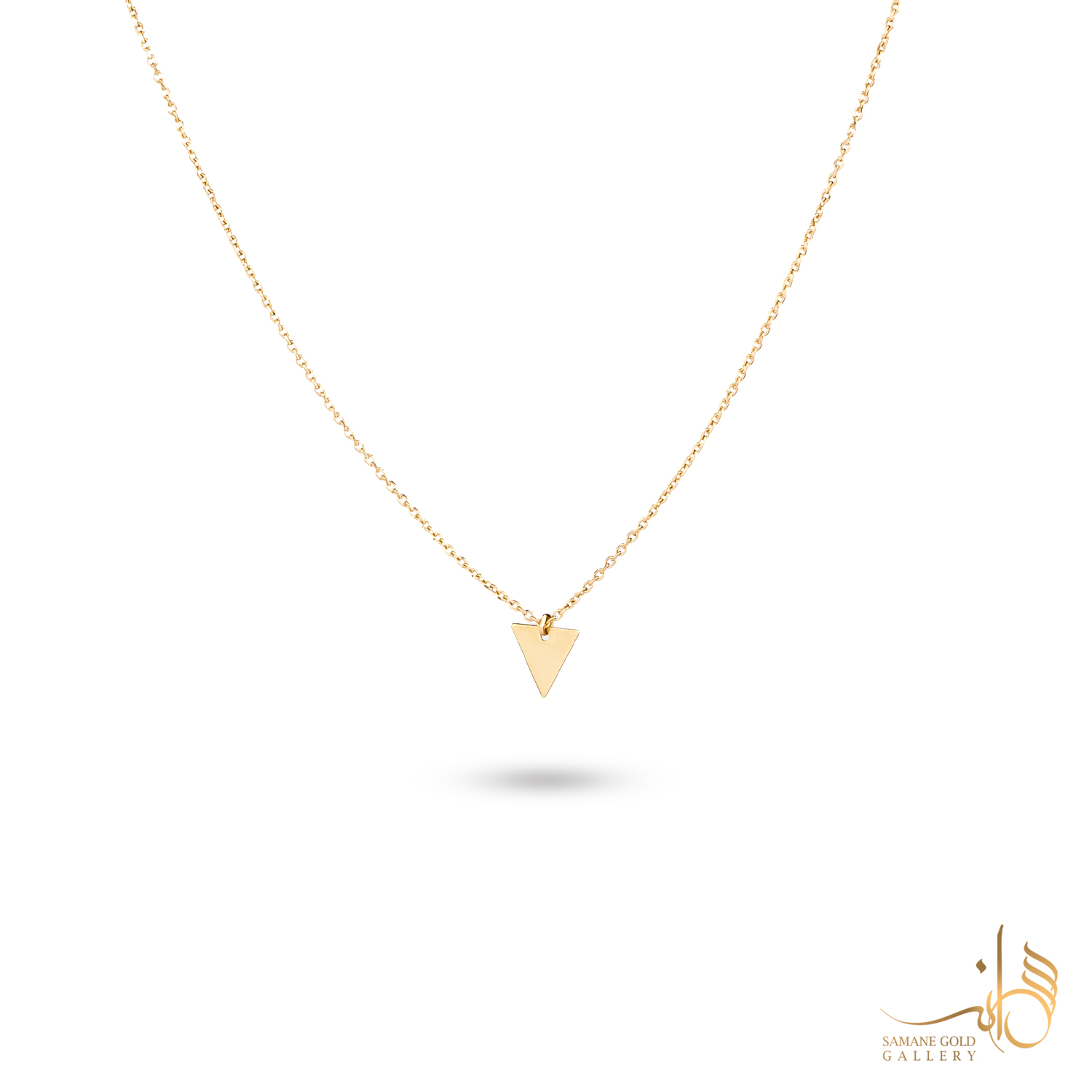 گردنبند طلا مثلث ریز