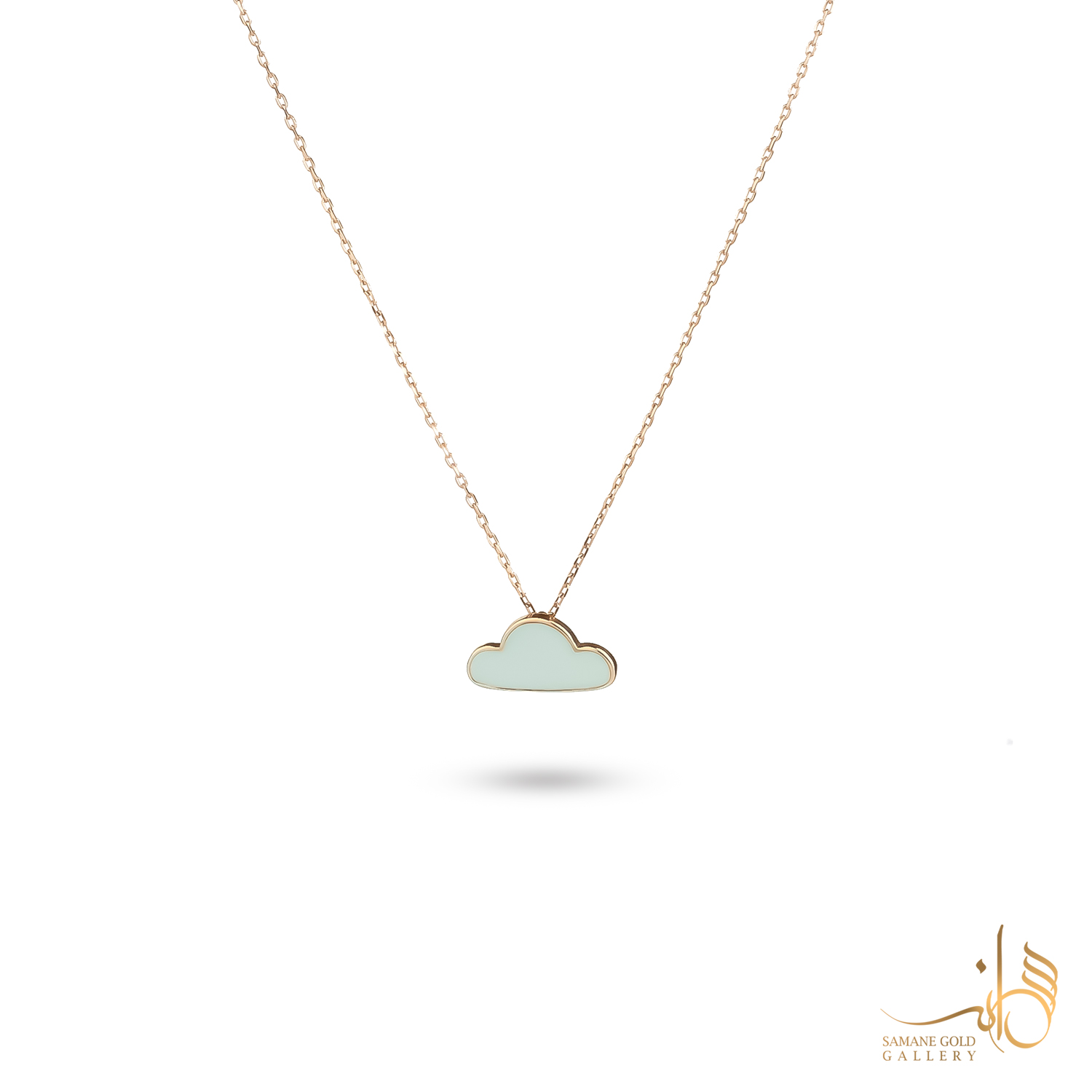 گردنبند طلا ابر میناکاری