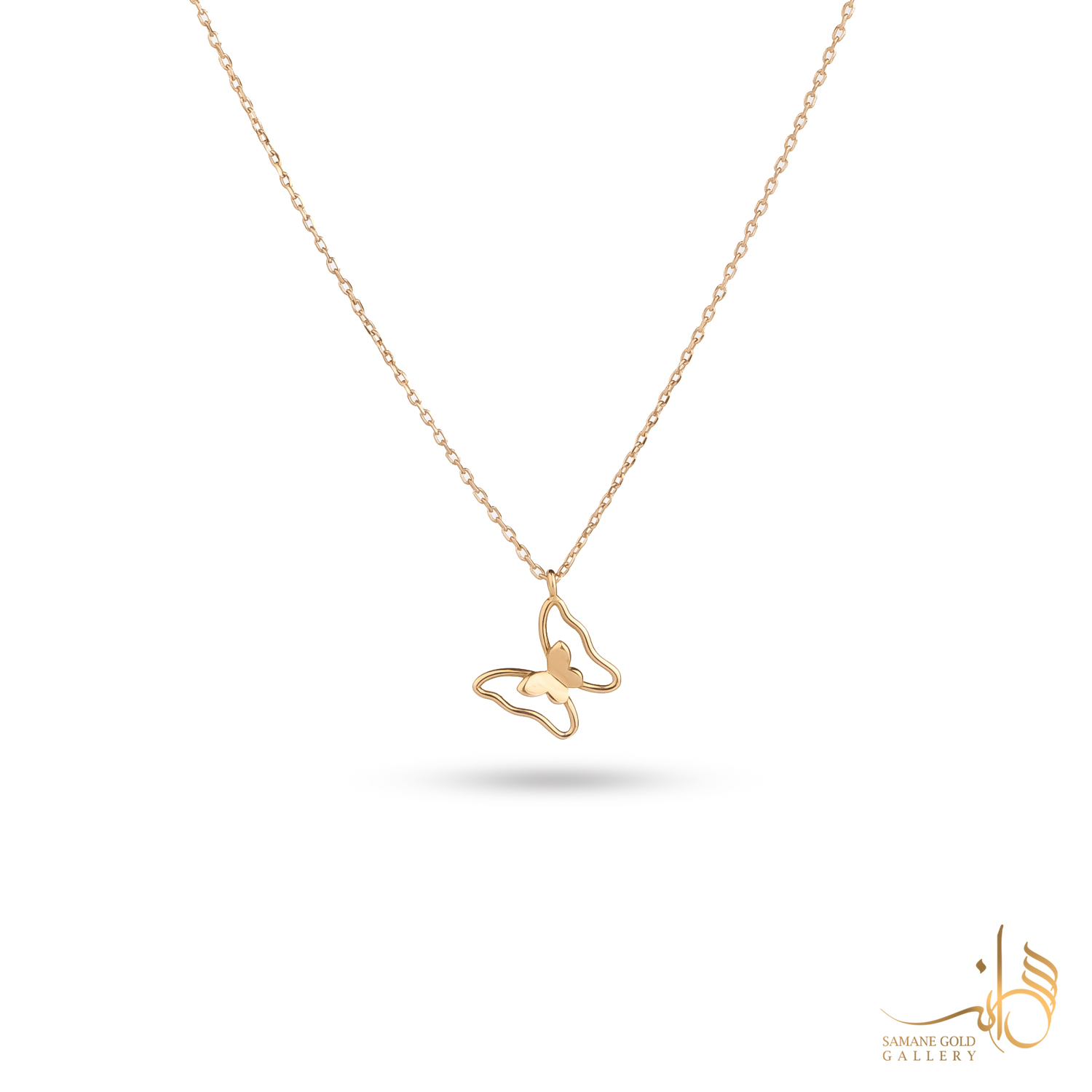 گردنبند طلا پروانه