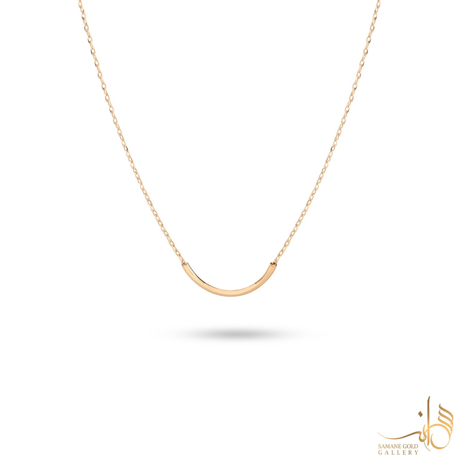 گردنبند طلا طوق مفتولی کوچک ساده