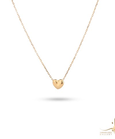 گردنبند طلا زنانه قلب تپل