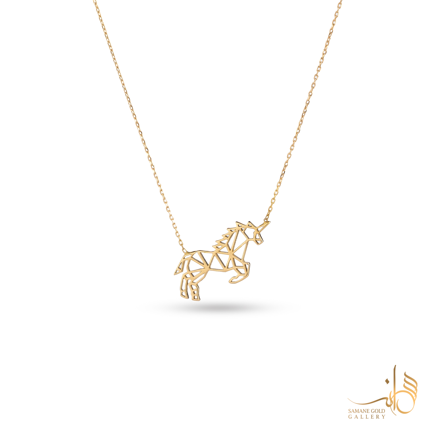 گردنبند طلا اسب اریگامی خاص