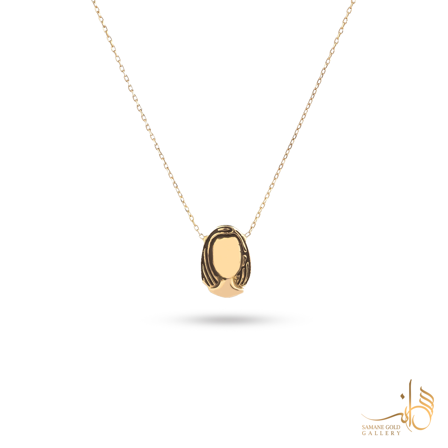 گردنبند طلا دختر مو مصری شیک