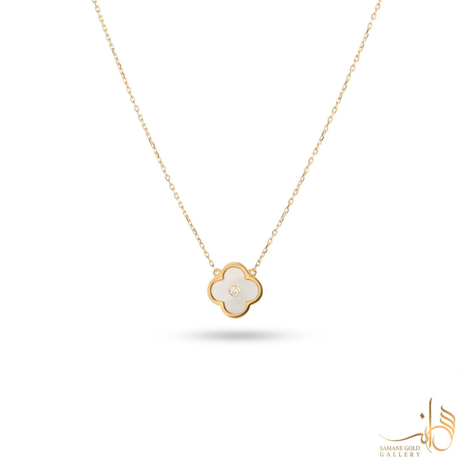 گردنبند طلا ونکلیف صدف‌دار