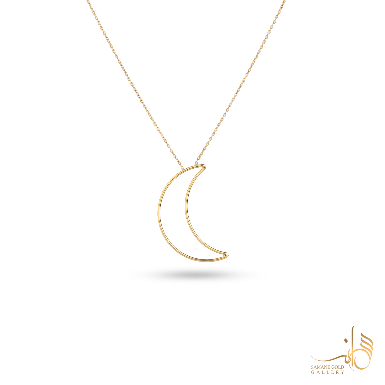 گردنبند طلا ماه مفتولی