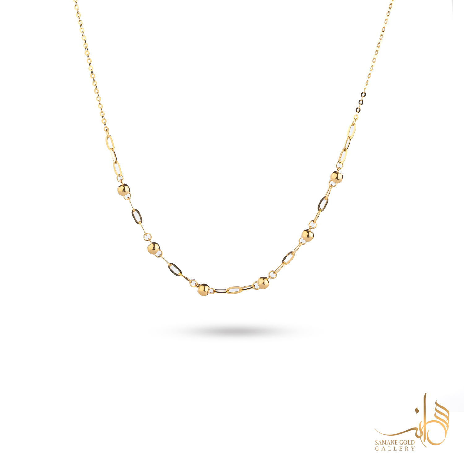 گردنبند طلا گوی و هرمس