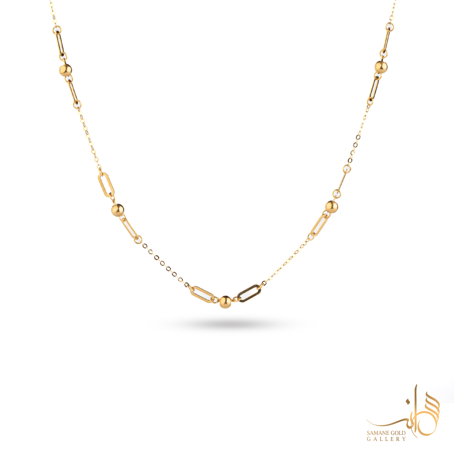 گردنبند طلا گوی و هرمس